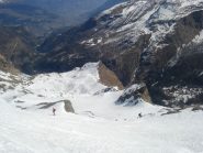 la lunga discesa su Planaval: oltre 1.900 metri di dislivello