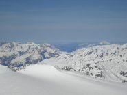 la vista sul ghiacciaio