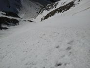 in discesa nel canalone