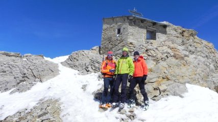 Fede, Maurizio ed Enrico in vetta