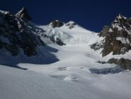 Ghiacciaio du Casset - la discesa dalla cima .