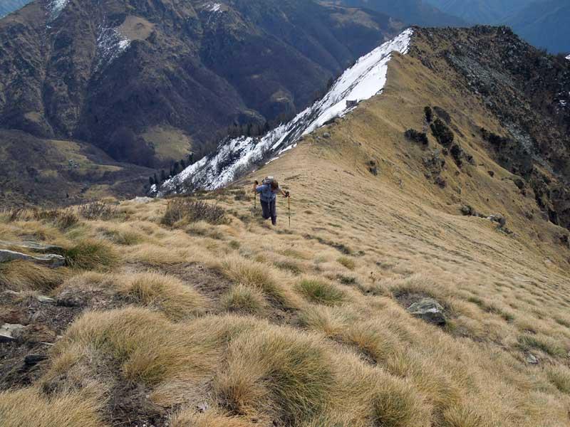 ultimi metri con la cresta percorsa