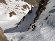 Prime curve nel canale dell'Infernetto per Michelino