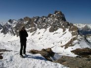 In cima (sfondo Brec Chambeyron)