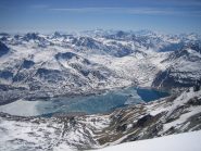 notevole panorama sul lago del Moncenisio