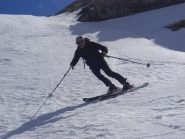 GIANNI IN DISCESA SOTTO LA VETTA