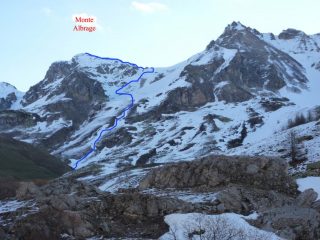 Il Monte Albrage al mattino
