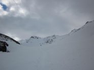 il vallone con al centro la Valfredda