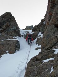 Il punto più impegantivo alla punta sud