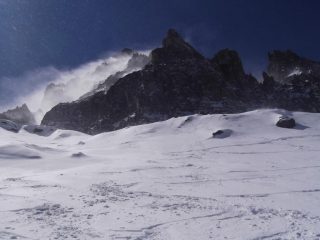 dopo un breve tratto di crosta di nuovo bella neve