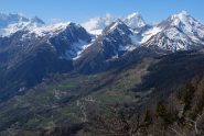 La collina di La Salle, con i valloni di Liconi e Chambave e i colli Liconi e Battaglione Aosta.