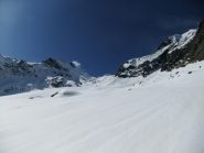 vallone di salita, in fondo la cima ortetti