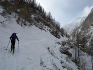 nella gola iniziale