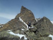 quasi alla bocchetta dell' Alpetto con dietro l'ononima punta