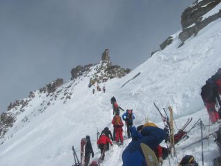 affollamento vicino alla terminale