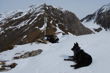 La vetta, Frank e la cresta che congiunge con le teste di Liconi