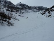 Parte bassa di discesa nel valloncello a dx delle piste.