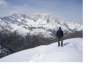 La triade Weissmies.Lagghinhorn.Fletchhorn e Enzo51 dal Pizzo Pioltone.