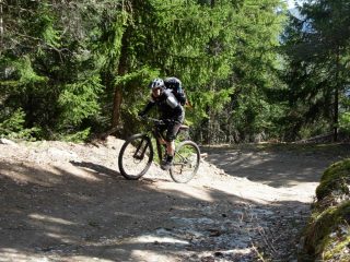 Il tratto più ripido della salita