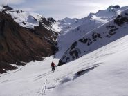 gli sci vanno nella direzione opposta alla Losetta...