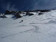 discesa diretta dalla punta