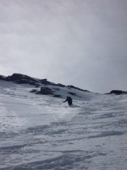 in discesa dalla costa Ciabert