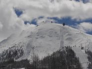 05 - le due slavine sono partite dal Monte Alpette questa mattina