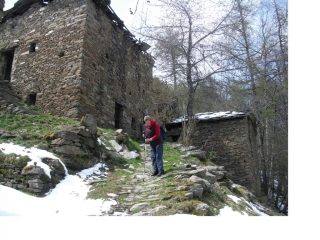 In discesa alle Alpi Seletta nel Vallone Garnier...