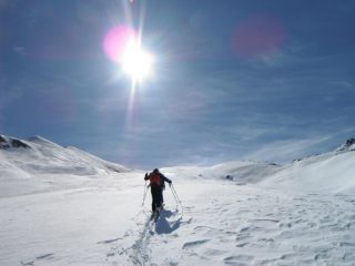 in vista dei pendii finali