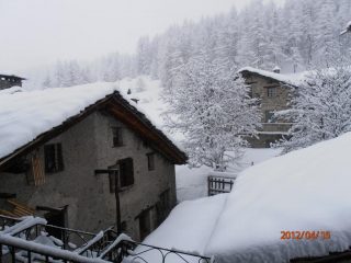 insolito panorama per meta' aprile