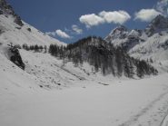 All'inizio di P.Ciorliero:a sx il pendio per il valloncello superiore.