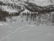 Il valloncello sopra Prato Ciorliero.