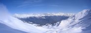 panorama dal colle,dal Bianco al Combin..