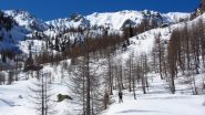 il Vallone del Ciaval inizia ad aprirsi davanti a noi (21-4-2012)
