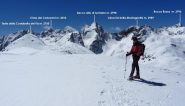 io in vetta alla Punta 2742 m. della Testa di Costabella e panorama ! (21-4-2012)