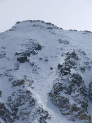 Fabio in azione sulla Pala