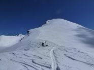 Il vero colle Tsa Setze ed il pendio finale