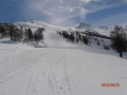 la giornata e' migliorata e la discesa e' divertente