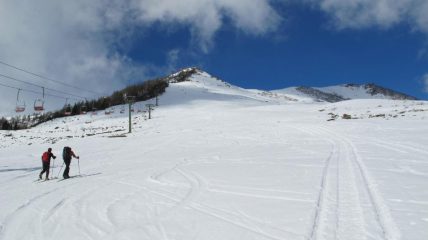 subito 10 cm di neve alla partenza