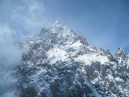 il viso da poco sotto la vetta