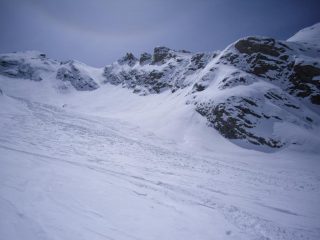 a destra la mia firma di discesa sotto l'Entrelor...