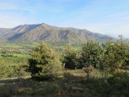 Sullo sfondo Monte Rosselli e Monte Baron