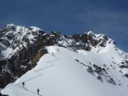 salendo sulla spalla...sullo sfondo la cima del Brocan