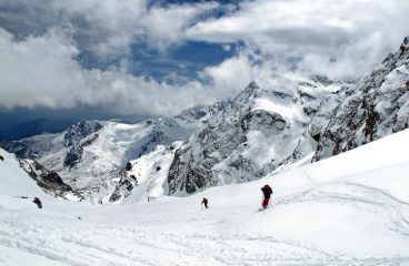Neve un pò pesante ma sciabile