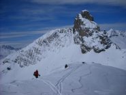 Gian in uscita sulla sella in punta