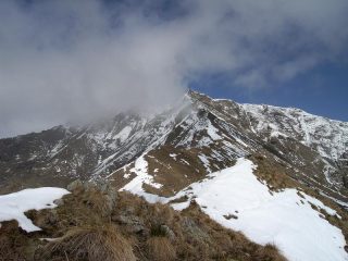 La cresta da poco oltre la Punta di Costafiorita