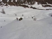 sui pendii vicino la dorsale