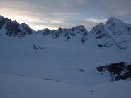 Alba. A dx, bocchetta di accesso al Basodino