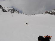 in discesa visibilita' buona e neve accettabile