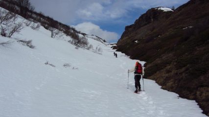 risalendo il primo valloncello